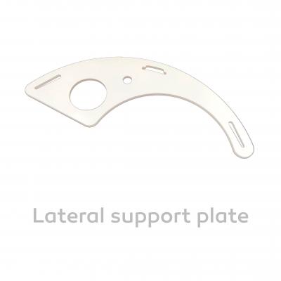 Dentist protective visor - Aeroshield - lateral support plate