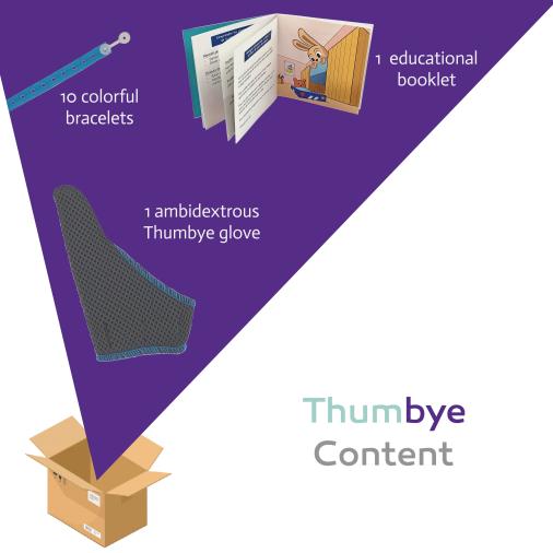 Anti-thumb glove - Thumbye - content