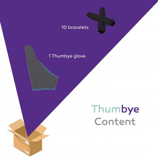 Anti-thumb glove - Thumbye - content