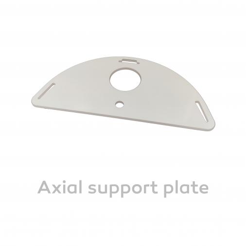 Dentist protective visor - Aeroshield -axial support plate