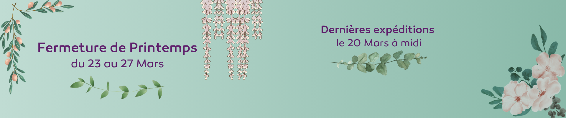 Reprise des expéditions le 31 Mars